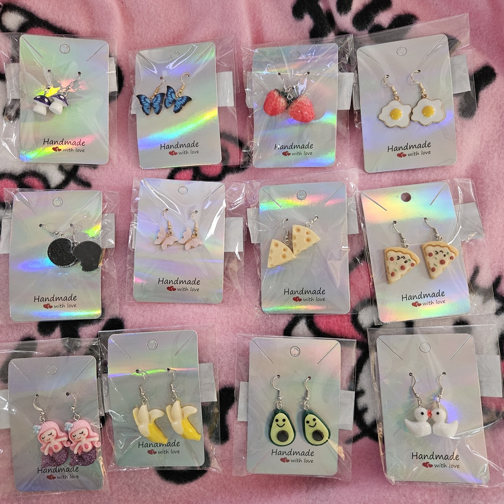 Colorful Handmade Earrings Set